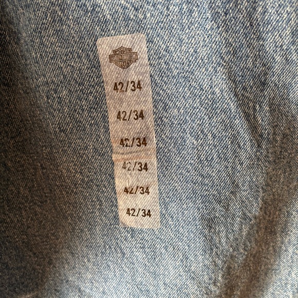 Harley-Davidson heavyweight traditional Fit Blue Jeans. NWT, Sz 42 - Picture 6 of 9